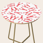Watercolor Lobster Side Table Gallery Image 2