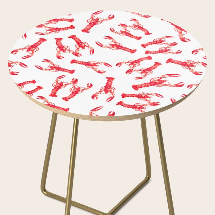 Watercolor Lobster Side Table Gallery Image 2