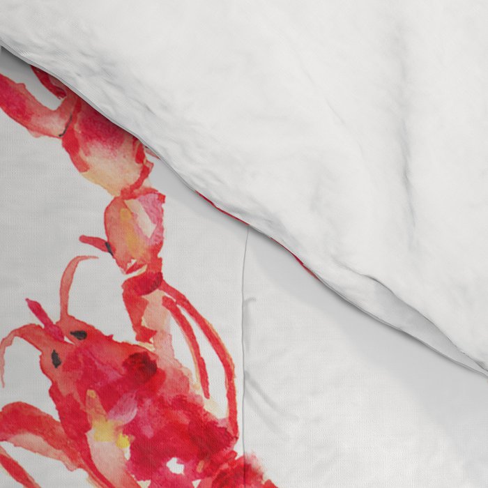 Watercolor Lobster Comforter Gallery Image 4