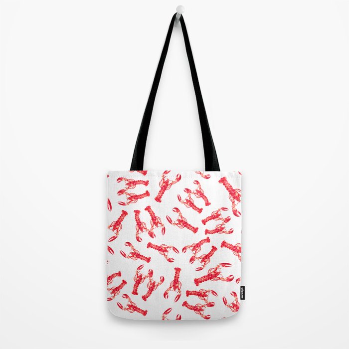 Watercolor Lobster Tote Bag Gallery Image 2