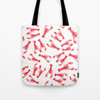 Watercolor Lobster Tote Bag Gallery Image 1