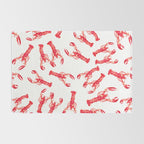 Watercolor Lobster Rug Gallery Image 2