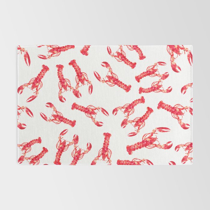 Watercolor Lobster Rug Gallery Image 2