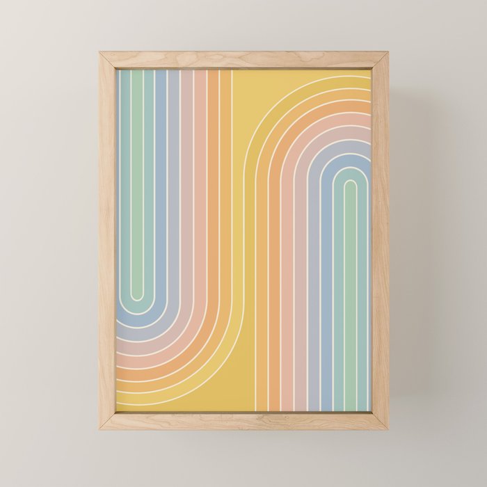 Gradient Curvature III Mini Art Print Gallery Image 1