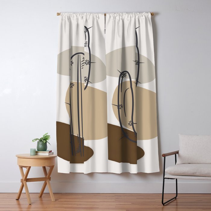 Abstract Cactus Window Curtain Gallery Image 5