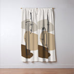 Abstract Cactus Window Curtain Gallery Image 3
