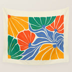 Starlight Summer: Matisse Foliage | Flower Market 002 Wall Tapestry Gallery Image 4