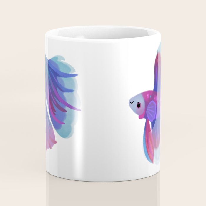 Blue Betta Coffee Mug Gallery Image 4