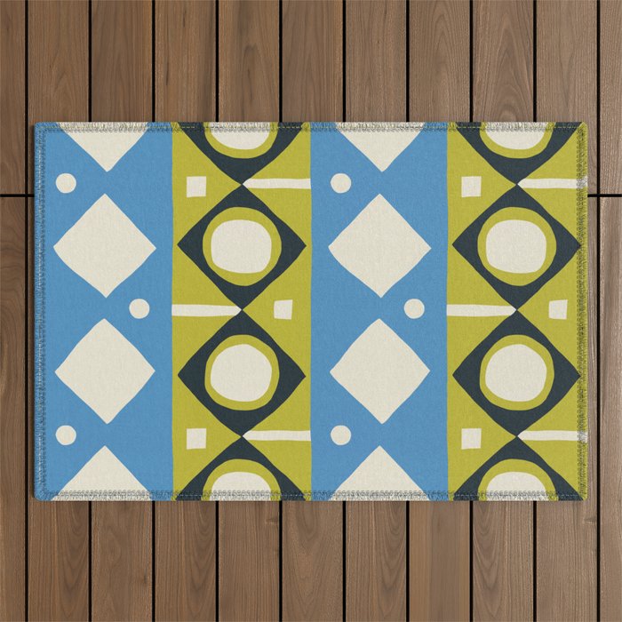 Simple Hand-cut Pattern #1 Outdoor Rug Gallery Image 1