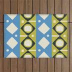 Simple Hand-cut Pattern #1 Outdoor Rug Gallery Image 1