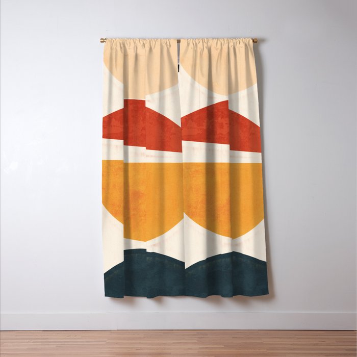 Minimal Abstract Shapes 11 Window Curtain Gallery Image 3