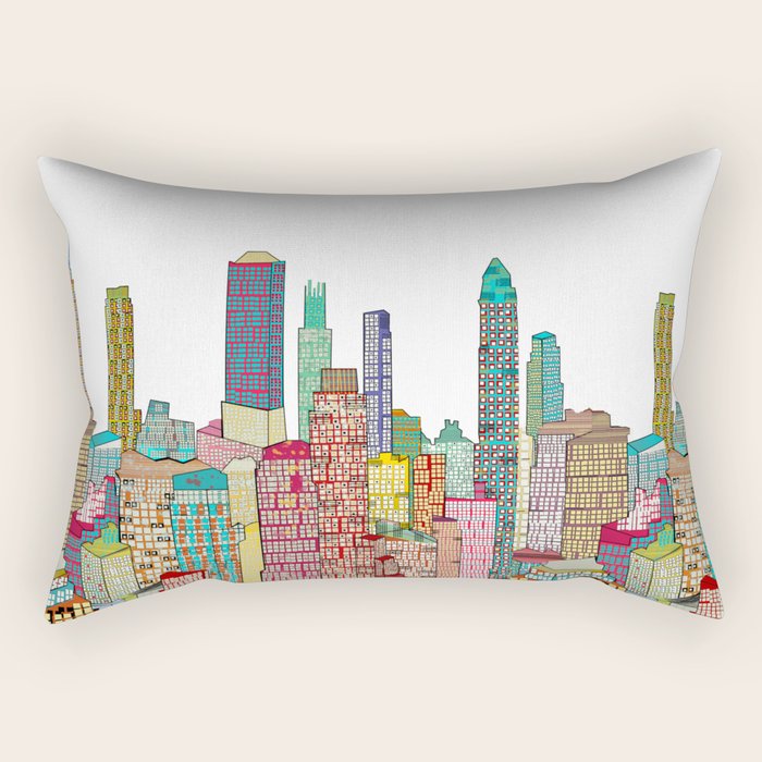 new york modern  Rectangular Pillow Gallery Image 1