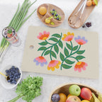 Symmetrical Flowers 1 Cutting Board Gallery Image 2