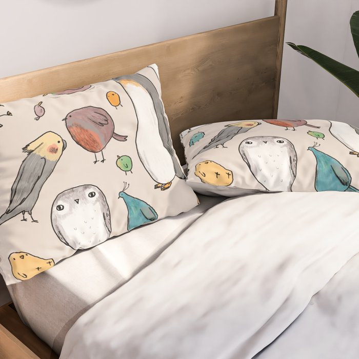 Lump Birds Pillow Sham Gallery Image 2