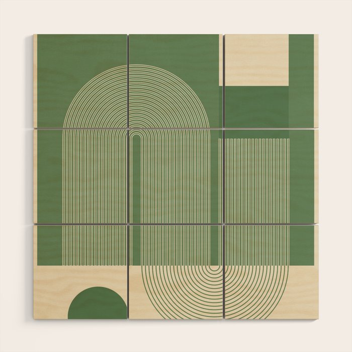Abstract Shapes78 Wood Wall Art Gallery Image 1