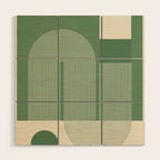 Abstract Shapes78 Wood Wall Art Gallery Image 1