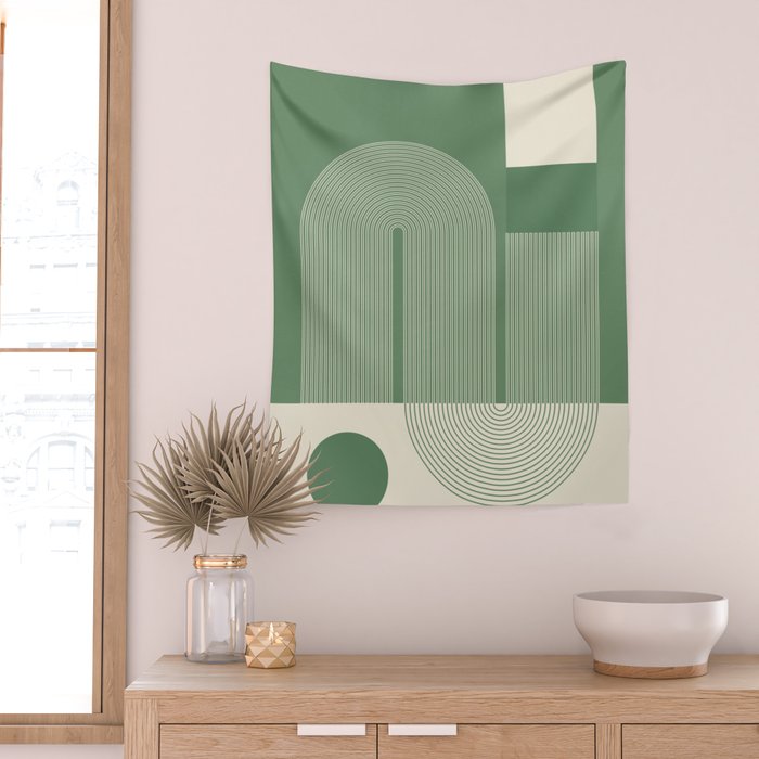 Abstract Shapes78 Wall Tapestry Gallery Image 2
