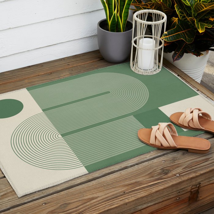 Abstract Shapes78 Outdoor Rug Gallery Image 2