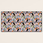 Tucan Garden #pattern #illustration Desk Mat Gallery Image 3