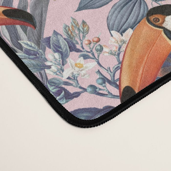 Tucan Garden #pattern #illustration Desk Mat Gallery Image 4
