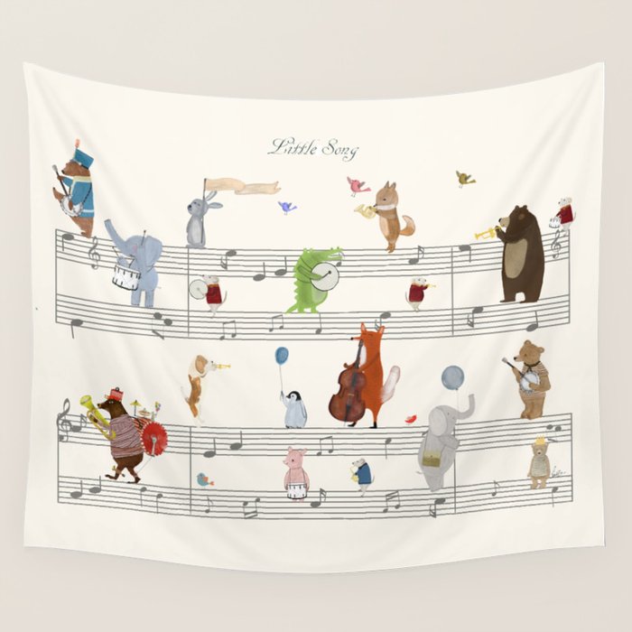 little song Wall Tapestry Gallery Image 4