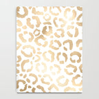 Elegant Gold White Leopard Cheetah Animal Print Notebook Gallery Image 4