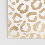 Elegant Gold White Leopard Cheetah Animal Print Poster Gallery Image 3