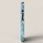 Cute Mermaid Scales, Teal and Aqua iPhone Case Gallery Image 2