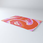 Deja Vu: Vibrant Digital Painting in Retro Colors by Alyssa Hamilton Art Rug Gallery Image 3