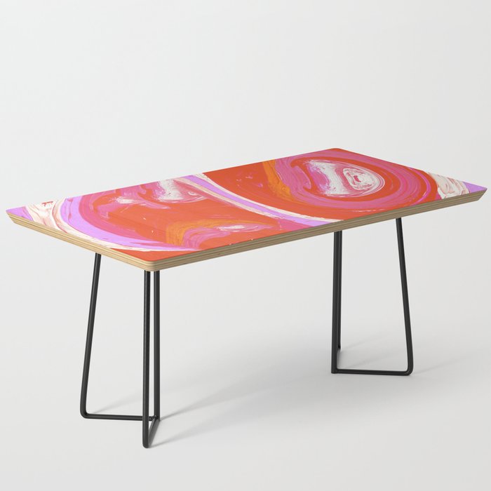 Deja Vu: Vibrant Digital Painting in Retro Colors by Alyssa Hamilton Art Coffee Table Gallery Image 1