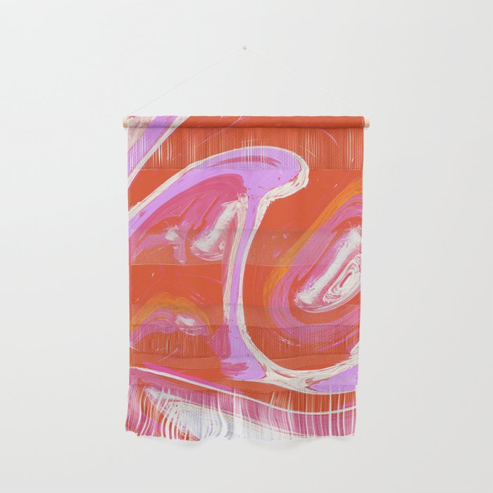 Deja Vu: Vibrant Digital Painting in Retro Colors by Alyssa Hamilton Art Wall Hanging Gallery Image 1