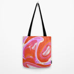 Deja Vu: Vibrant Digital Painting in Retro Colors by Alyssa Hamilton Art Tote Bag Gallery Image 2