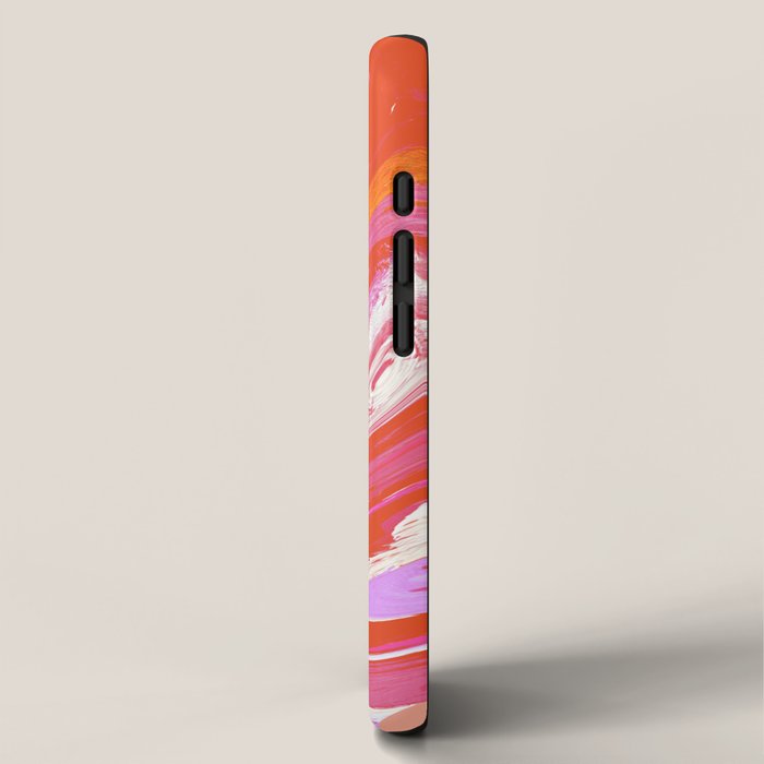 Deja Vu: Vibrant Digital Painting in Retro Colors by Alyssa Hamilton Art iPhone Case Gallery Image 2