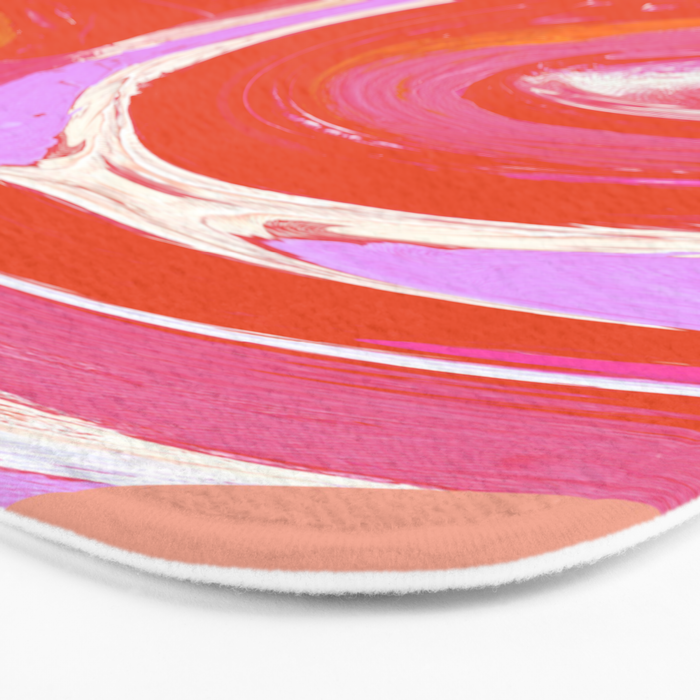 Deja Vu: Vibrant Digital Painting in Retro Colors by Alyssa Hamilton Art Bath Mat Gallery Image 3