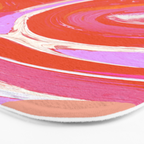 Deja Vu: Vibrant Digital Painting in Retro Colors by Alyssa Hamilton Art Bath Mat Gallery Image 3
