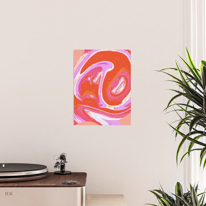 Deja Vu: Vibrant Digital Painting in Retro Colors by Alyssa Hamilton Art Poster Gallery Image 2