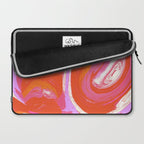 Deja Vu: Vibrant Digital Painting in Retro Colors by Alyssa Hamilton Art Laptop Sleeve Gallery Image 2