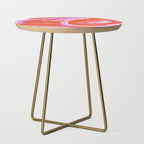 Deja Vu: Vibrant Digital Painting in Retro Colors by Alyssa Hamilton Art Side Table Gallery Image 1