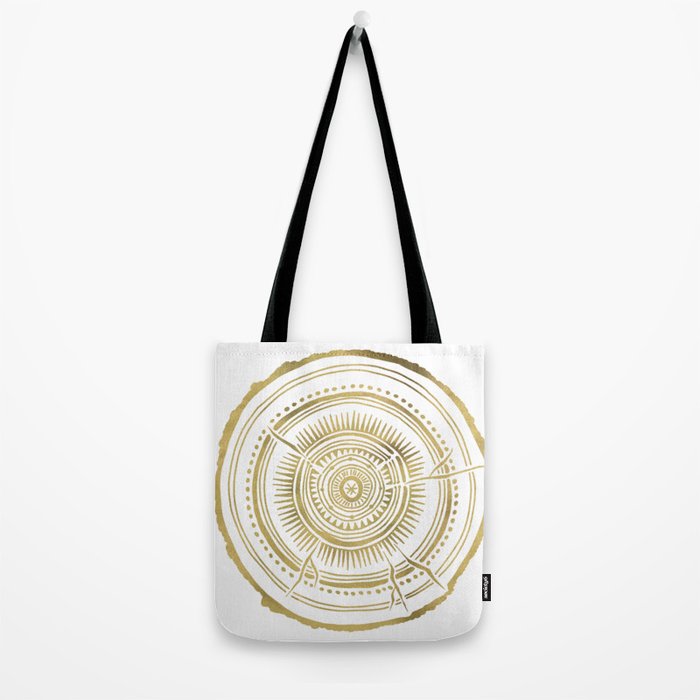 Quaking Aspen - Gold Tree Rings Tote Bag Gallery Image 2