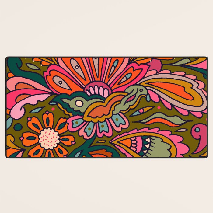 Modern Paisley Desk Mat Gallery Image 3