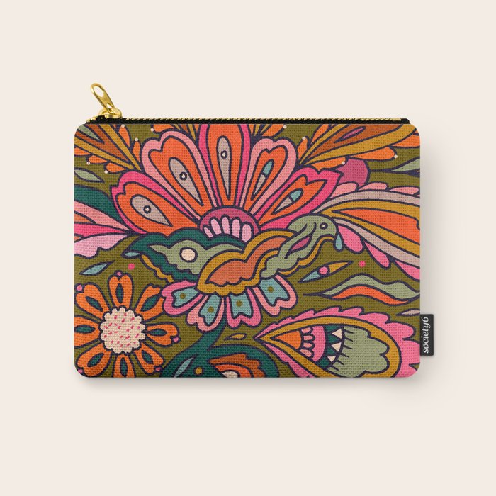Modern Paisley Carry All Pouch Gallery Image 1
