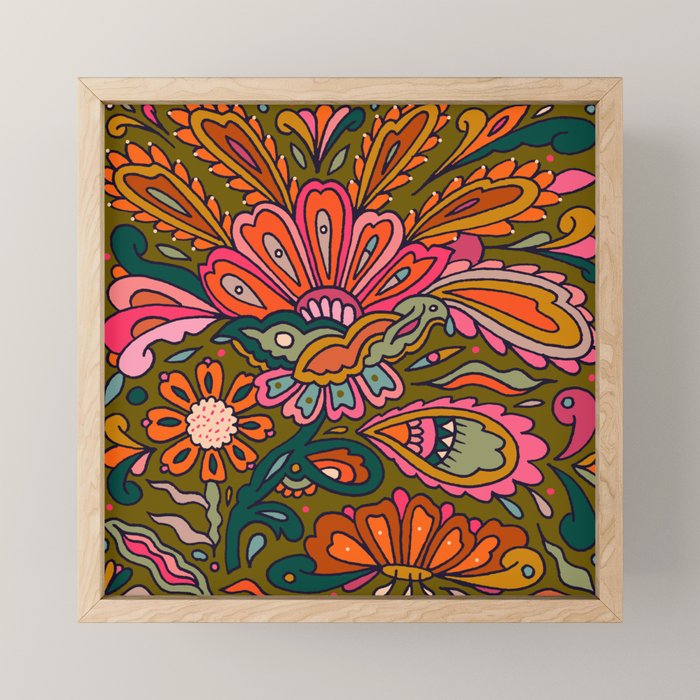 Modern Paisley Mini Art Print Gallery Image 1