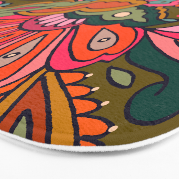 Modern Paisley Bath Mat Gallery Image 3