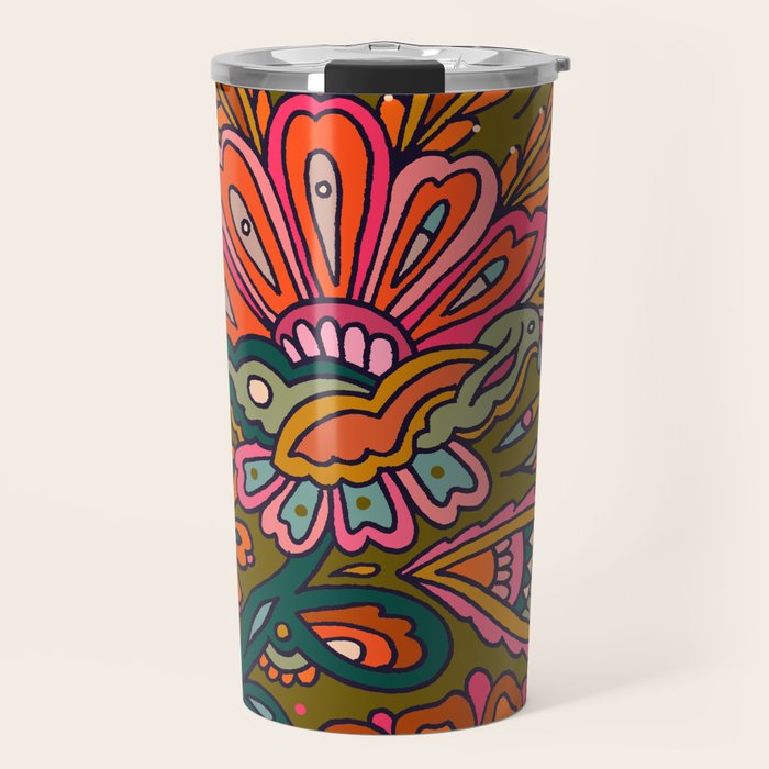 Modern Paisley Travel Mug Gallery Image 1