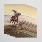 âOn the Pondâ by Charles M Russell Wrapping Paper Gallery Image 3
