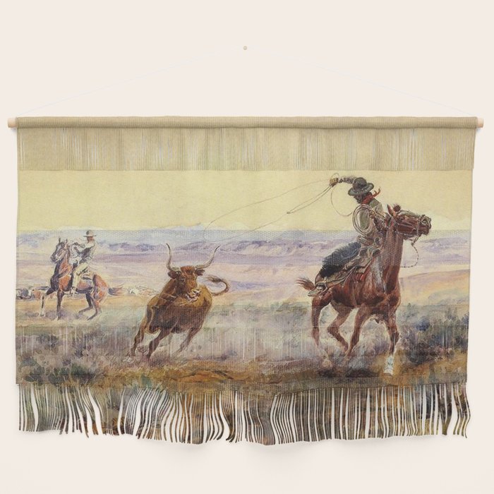 âOn the Pondâ by Charles M Russell Wall Hanging Gallery Image 1