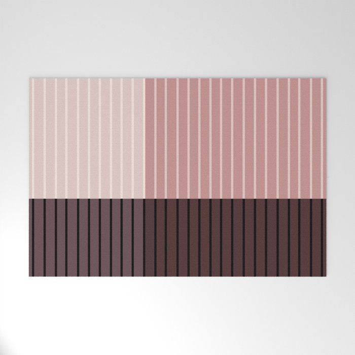Color Block Line Abstract XI Welcome Mat Gallery Image 1
