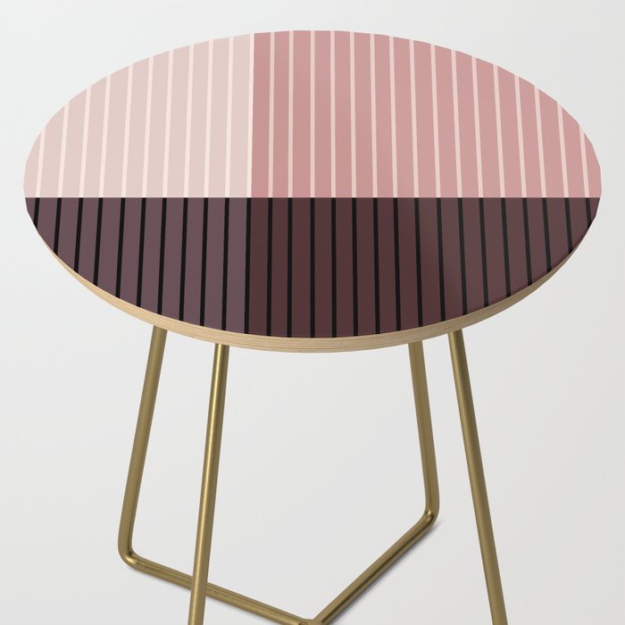 Color Block Line Abstract XI Side Table Gallery Image 2