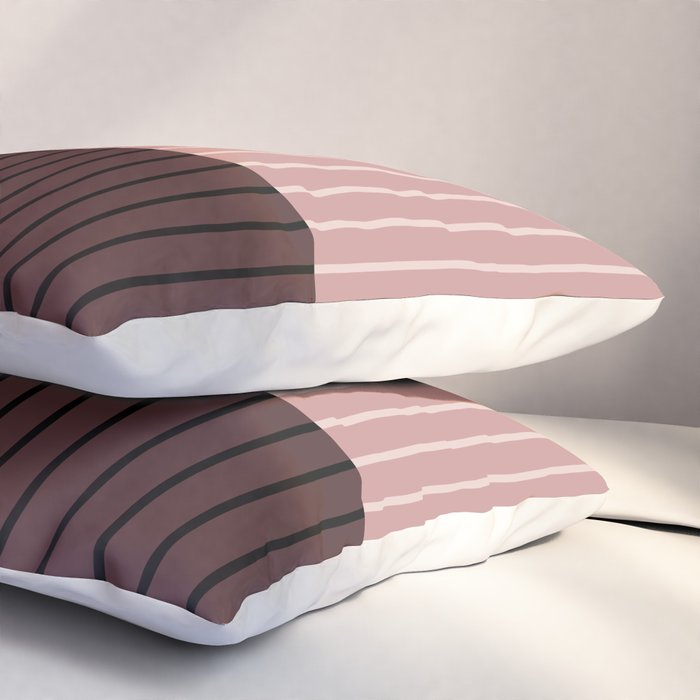 Color Block Line Abstract XI Pillow Sham Gallery Image 3