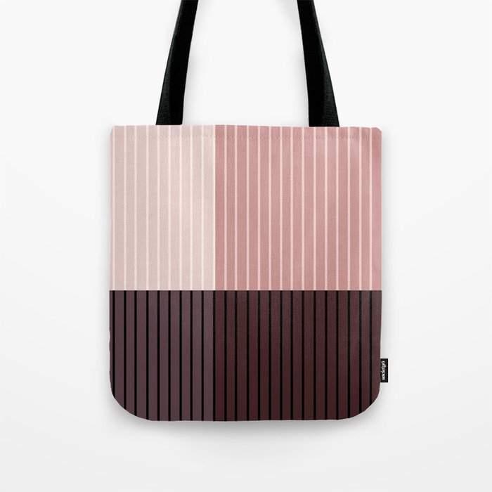 Color Block Line Abstract XI Tote Bag Gallery Image 1